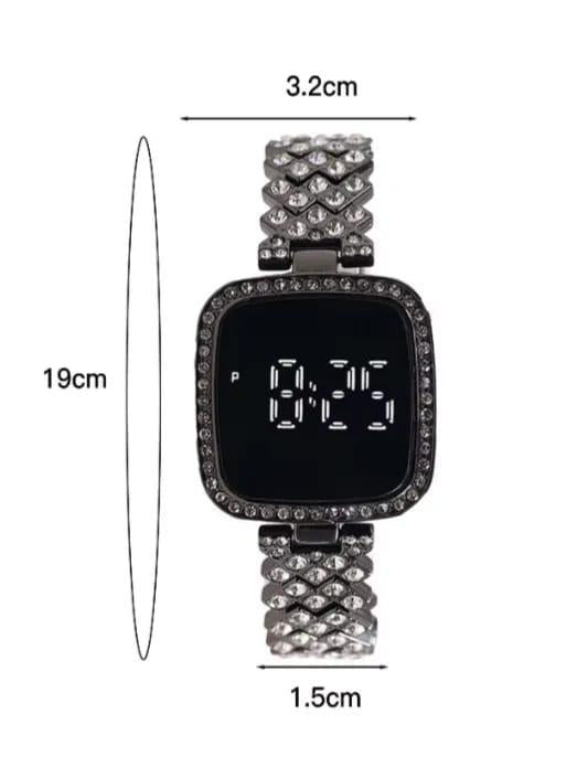 Chic Women’s Digital Display Watch with Elegant Bracelet Strap – Stylish &amp; Comfortable,