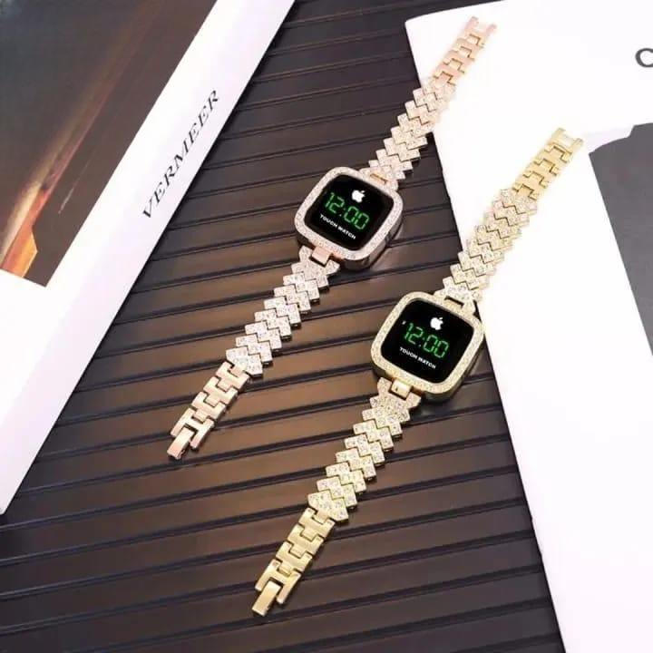 Chic Women’s Digital Display Watch with Elegant Bracelet Strap – Stylish &amp; Comfortable,