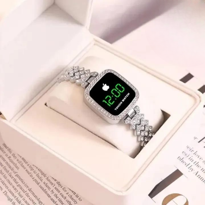 Chic Women’s Digital Display Watch with Elegant Bracelet Strap – Stylish &amp; Comfortable,